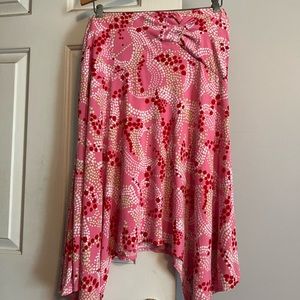i.e. Brand - Barbie pink skirt - Large Asymmetrical Polka dot